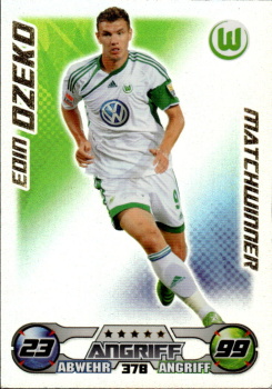 Edin Dzeko VfL Wolfsburg 2009/10 Topps MA Bundesliga Match Winner #378