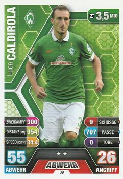 Luca Caldirola Werder Bremen 2014/15 Topps MA Bundesliga #39