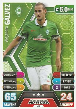 Alejandro Galvez Werder Bremen 2014/15 Topps MA Bundesliga #43