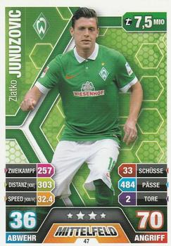 Zlatko Junuzovic Werder Bremen 2014/15 Topps MA Bundesliga #47