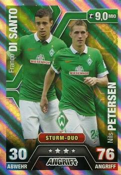 Franco Di Santo / Nils Petersen Werder Bremen 2014/15 Topps MA Bundesliga Duo #54