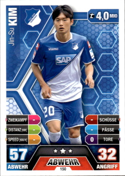 Kim Jin-Su TSG 1899 Hoffenheim 2014/15 Topps MA Bundesliga #150