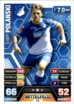 Eugen Polanski TSG 1899 Hoffenheim 2014/15 Topps MA Bundesliga #154
