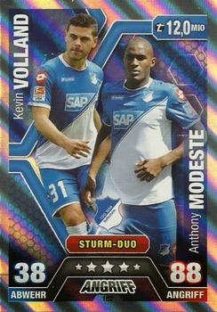 Kevin Volland / Anthony Modeste TSG 1899 Hoffenheim 2014/15 Topps MA Bundesliga Duo #162