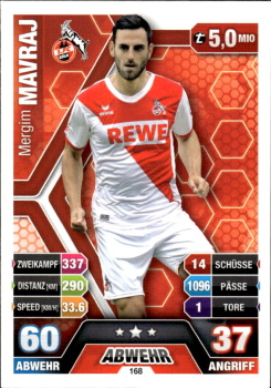 Mergim Mavraj 1. FC Koln 2014/15 Topps MA Bundesliga #168