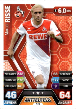 Marcel Risse 1. FC Koln 2014/15 Topps MA Bundesliga #173