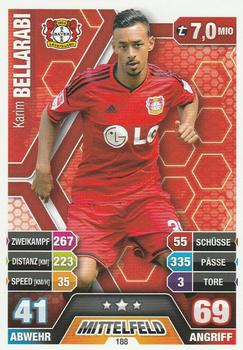 Karim Bellarabi Bayer 04 Leverkusen 2014/15 Topps MA Bundesliga #188