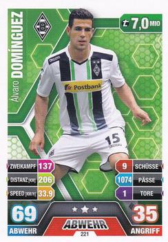 Alvaro Dominguez Borussia Monchengladbach 2014/15 Topps MA Bundesliga #221