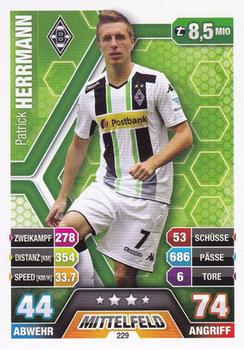 Patrick Herrmann Borussia Monchengladbach 2014/15 Topps MA Bundesliga #229