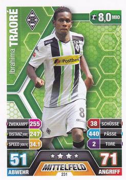 Ibrahima Traore Borussia Monchengladbach 2014/15 Topps MA Bundesliga #231