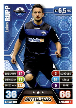 Lukas Rupp SC Paderborn 2014/15 Topps MA Bundesliga #261