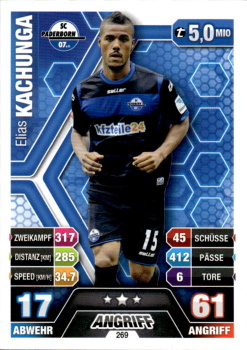 Elias Kachunga SC Paderborn 2014/15 Topps MA Bundesliga #269