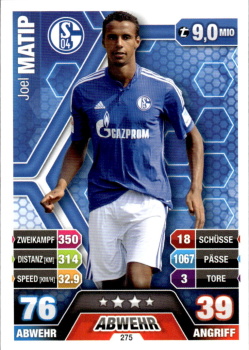 Joel Matip Schalke 04 2014/15 Topps MA Bundesliga #275