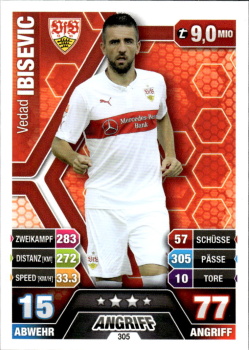 Vedad Ibisevic VfB Stuttgart 2014/15 Topps MA Bundesliga #305