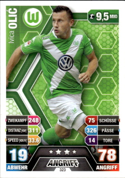 Ivica Olic VfL Wolfsburg 2014/15 Topps MA Bundesliga #323