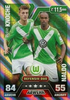 Robin Knoche / Naldo VfL Wolfsburg 2014/15 Topps MA Bundesliga Duo #324