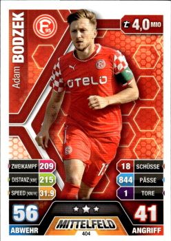 Adam Bodzek Fortuna Dusseldorf 2014/15 Topps MA Bundesliga #404