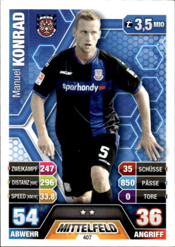 Manuel Konrad FSV Frankfurt 2014/15 Topps MA Bundesliga #407