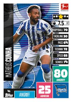 Matheus Cunha Hertha Berlin 2020/21 Topps MA Bundesliga #41