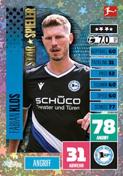 Fabian Klos Arminia Bielefeld 2020/21 Topps MA Bundesliga Star Spieler #79