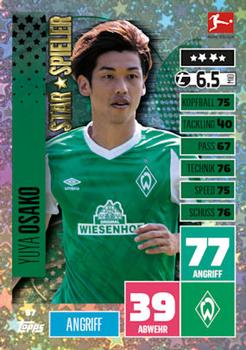 Yuya Osako Werder Bremen 2020/21 Topps MA Bundesliga Star Spieler #97