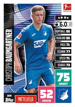 Christoph Baumgartner TSG 1899 Hoffenheim 2020/21 Topps MA Bundesliga #160