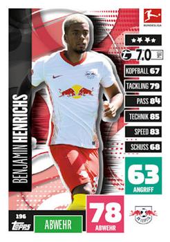 Benjamin Henrichs RB Leipzig 2020/21 Topps MA Bundesliga #196