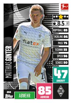Matthias Ginter Borussia Monchengladbach 2020/21 Topps MA Bundesliga #250