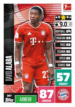 David Alaba Bayern Munchen 2020/21 Topps MA Bundesliga #267