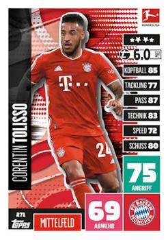 Corentin Tolisso Bayern Munchen 2020/21 Topps MA Bundesliga #271