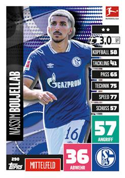 Nassim Boujellab Schalke 04 2020/21 Topps MA Bundesliga #290