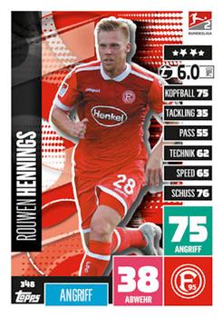 Rouwen Hennings Fortuna Dusseldorf 2020/21 Topps MA Bundesliga #348