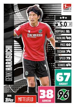 Genki Haraguchi Hannover 96 2020/21 Topps MA Bundesliga #356