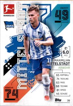 Maximillian Mittelstadt Hertha Berlin 2021/22 Topps MA Bundesliga #39