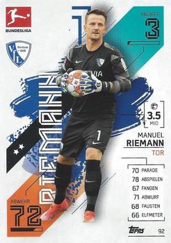 Manuel Riemann VfL Bochum 1848 2021/22 Topps MA Bundesliga #92