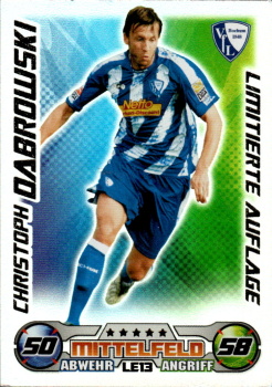 Christoph Dabrowski VfL Bochum 2009/10 Topps MA Bundesliga Club Limitierte #LE13