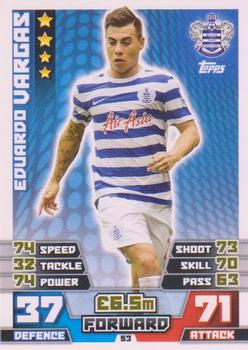 Eduardo Vargas Queens Park Rangers 2014/15 Topps Match Attax #53