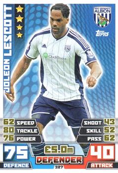 Joleon Lescott West Bromwich Albion 2014/15 Topps Match Attax #327