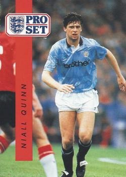 Niall Quinn Manchester City 1990/91 Pro Set #136