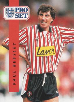 Paul Beesley Sheffield United 1990/91 Pro Set #195