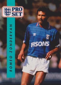 Romeo Zondervan Ipswich Town 1990/91 Pro Set #263