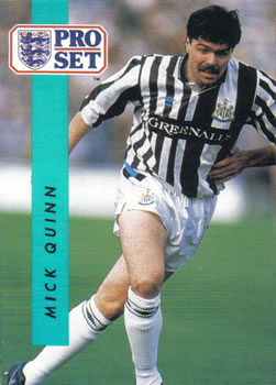 Mick Quinn Newcastle United 1990/91 Pro Set #275