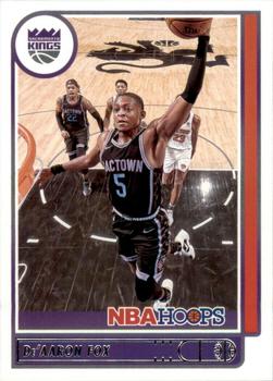 De'Aaron Fox Sacramento Kings 2021/22 Panini Hoops NBA #88