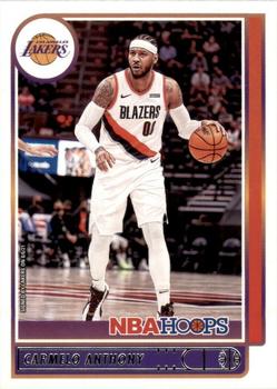 Carmelo Anthony Los Angeles Lakers 2021/22 Panini Hoops NBA #101