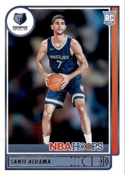 Santi Aldama Memphis Grizzlies 2021/22 Panini Hoops NBA Base Rookies #207
