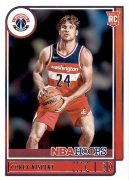Corey Kispert Washington Wizards 2021/22 Panini Hoops NBA Base Rookies #212