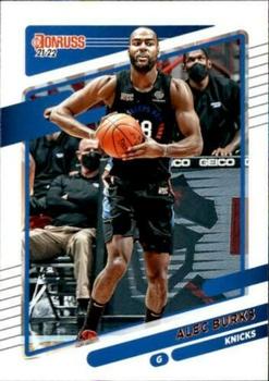 Alec Burks New York Knicks 2021/22 Panini Donruss Basketball #92