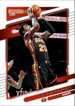 John Collins Atlanta Hawks 2021/22 Panini Donruss Basketball #105