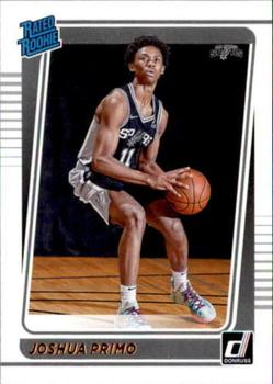 Joshua Primo San Antonio Spurs 2021/22 Panini Donruss Basketball Base Rated Rookie #212