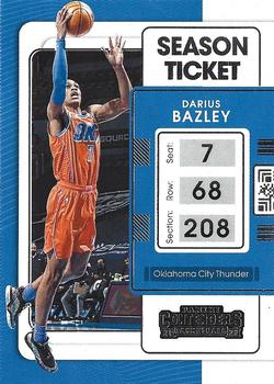 Darius Bazley Oklahoma City Thunder 2021/22 Panini Contenders Basketball Season Ticket #7